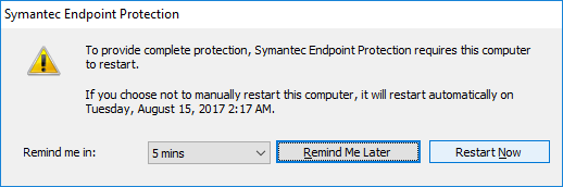 symantec endpoint protection smc stop